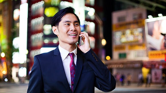 Robert Walters man on phone Robert Walters man on phone