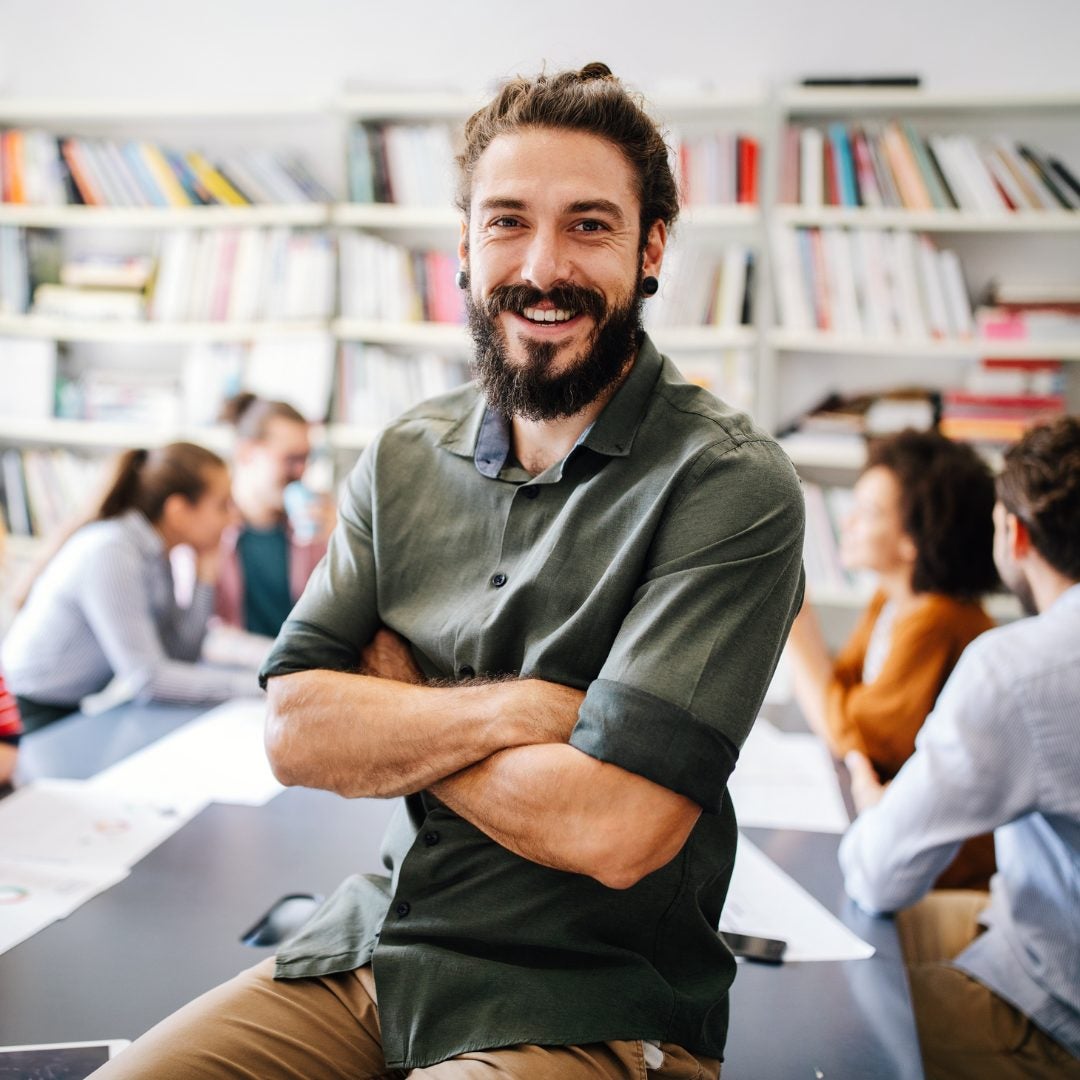 Diverse business people having a team meeting in an office